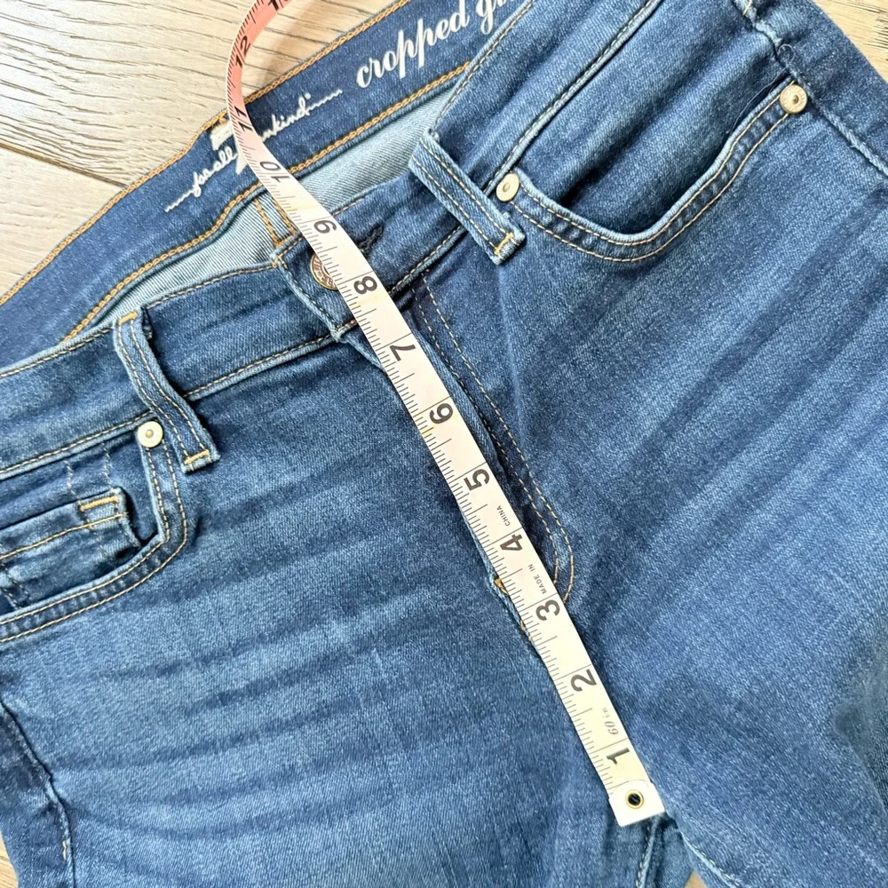 3 FOR $10 - 7 For All Mankind Cropped Gwenevere Dark Blue Skinny Jeans 28 - Picture 9 of 10